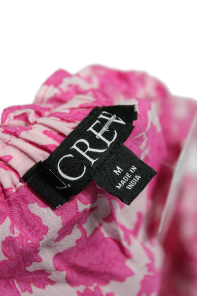 J Crew Womens Pink Floral Square Neck Sleeveless Camisole Size M