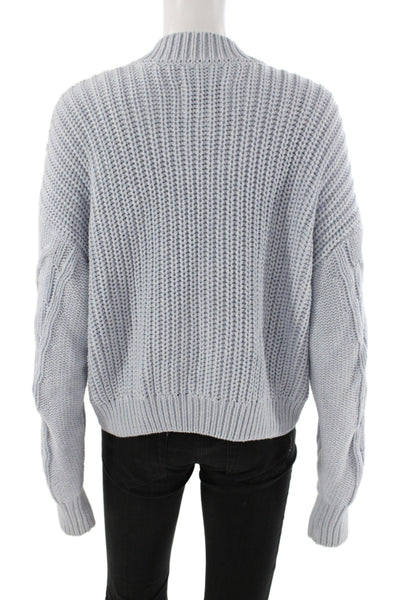 Pistola Womens Cardigan Blue V-Neck Long Sleeve 55% Cotton Size S