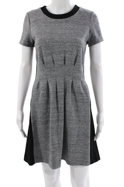 Madewell Womens Fit & Flare Black Cotton Knee Length Dress Size 4