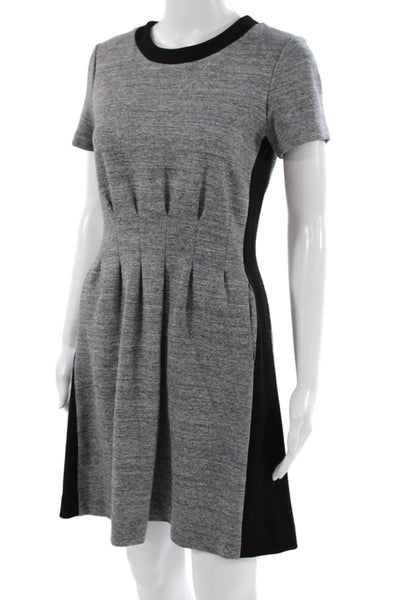 Madewell Womens Fit & Flare Black Cotton Knee Length Dress Size 4