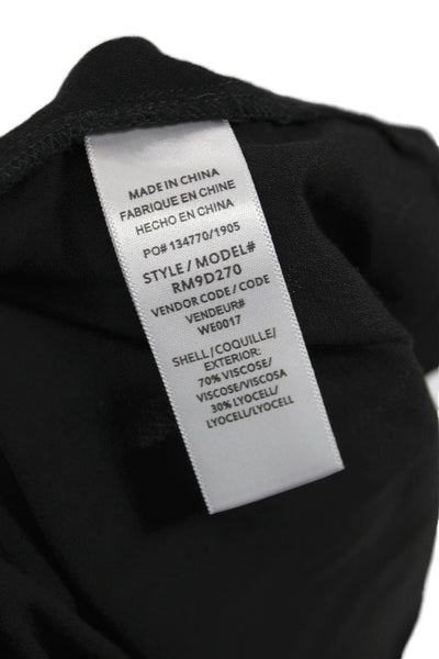 Splendid Womens Slip Dress Black V-Neck Sleeveless Knee Length Size M