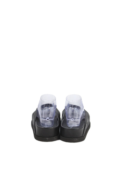 Patrizia Bonfanti Womens Perforated Leather Sandals Black Size 7.5 Medium
