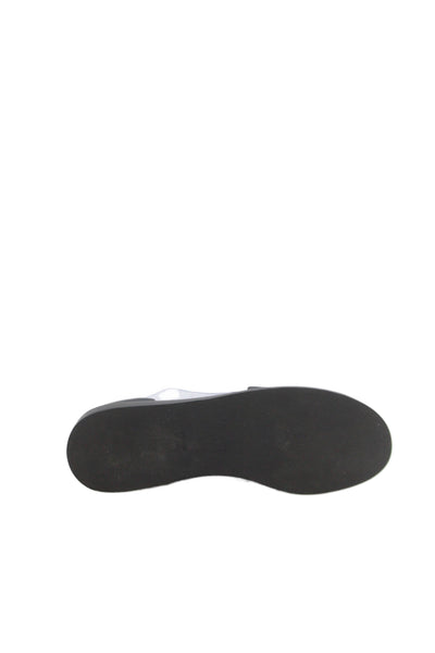 Vince Womens Leather Slide On Cut Out Sandals Black Size 7.5 Medium