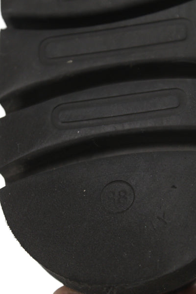 Patrizia Bonfanti Womens Leather Slide On Casual Sandals Black Size 38 8