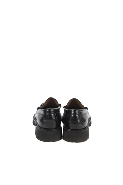 Weejuns Mens Leather Slip On Loafers Black Size 9