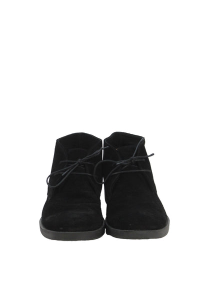 Banana Republic Mens Suede Lace Up Ankle Boots Black Size 9