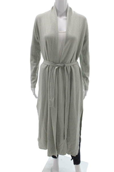 Elie Tahari Women Green V-Neck Long Sleeve Solid Cardigan Size XS