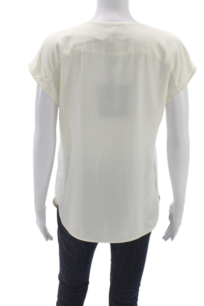 Art. 365 Marella Women Basic Ivory V-Neck Sleeveless Blouse Polyester Size 4