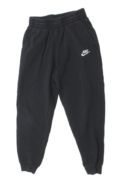 Nike Boys Cotton Blend Elastic Waist Sweatpants Black Size L