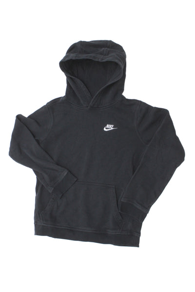 Nike Boys Cotton Long Sleeve Pullover Hoodie Black Size L