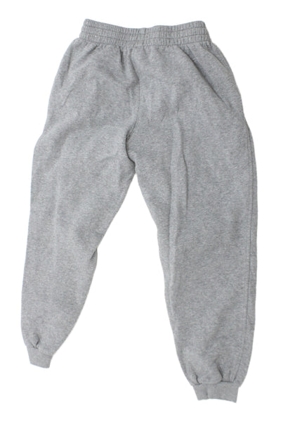 Nike Boys Cotton Blend Elastic Waist Sweatpants Gray Size L