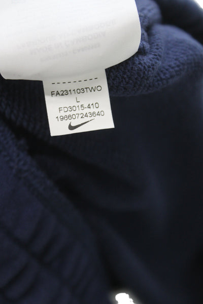 Nike Boys Elastic Waist Sweat Shorts Navy Size L