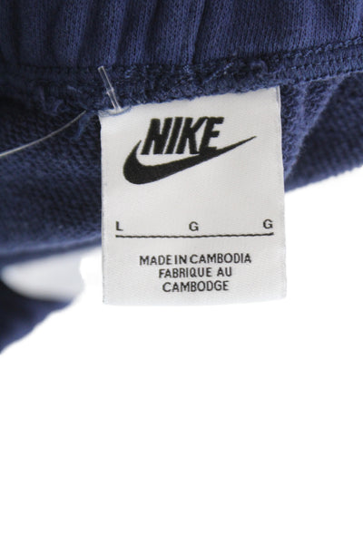 Nike Boys Elastic Waist Sweat Shorts Navy Size L