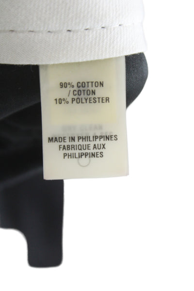 Elie Tahari Women Black Dress Pants Cotton Button Inseam 29 Size S