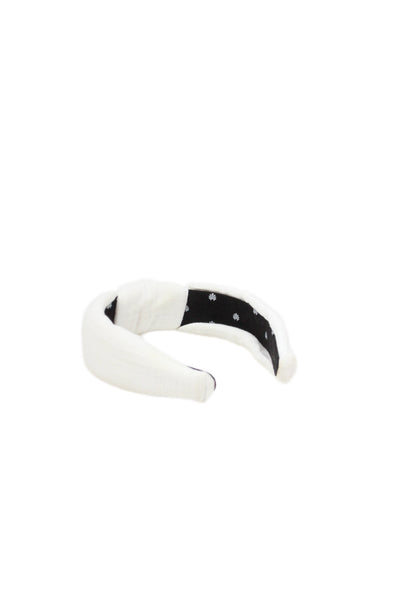 Lele Sadoughi Womens Twist Knot Headband Optic White