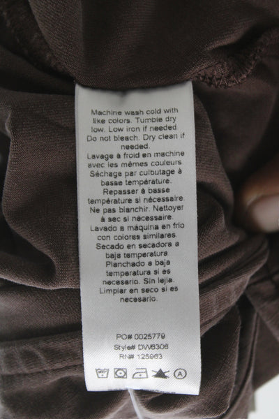 Beyond Yoga Womens Maxi Dress Brown V-Neck Sleeveless Lyocell Size S