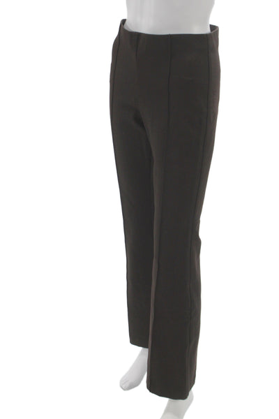 BR Women Brown Dress Pants Pull On Viscose Classic Size S