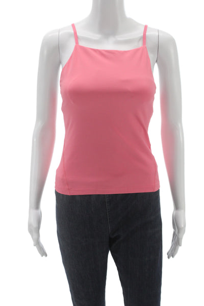 Lululemon Women Pink Nylon Camisole Square Neck Spaghetti Strap Size 6