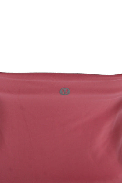 Lululemon Women Pink Nylon Camisole Square Neck Spaghetti Strap Size 6