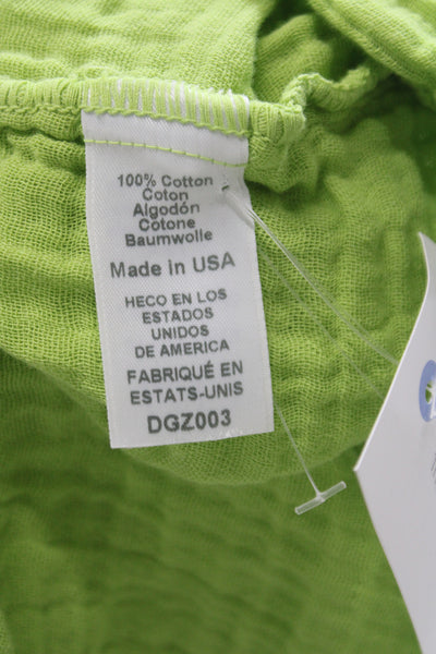 Michael Stars Women Basic Green Halter Tank Cotton Sleeveless Size XS
