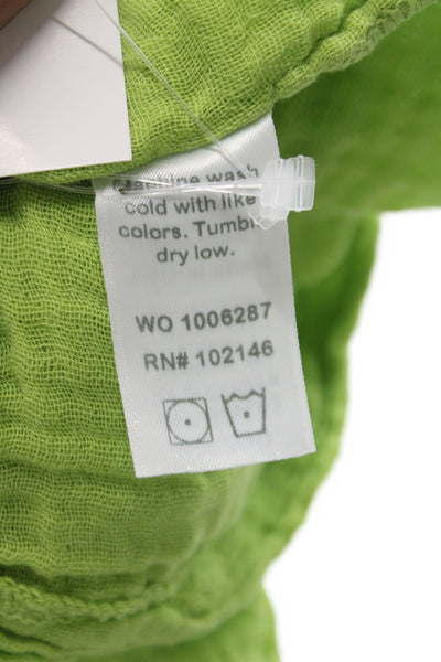 Michael Stars Women Basic Green Halter Tank Cotton Sleeveless Size XS