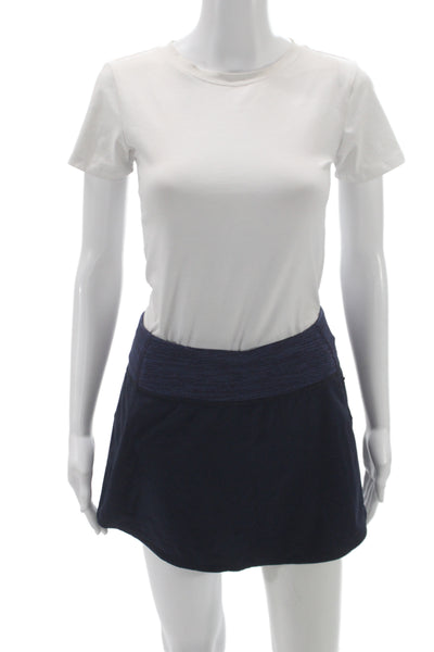 Outdoor Voices Women Athletic Blue Mini Skort Size S