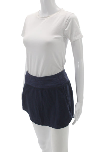 Outdoor Voices Women Athletic Blue Mini Skort Size S