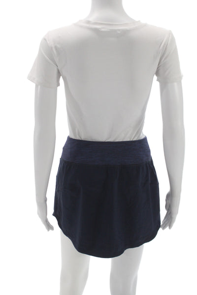 Outdoor Voices Women Athletic Blue Mini Skort Size S