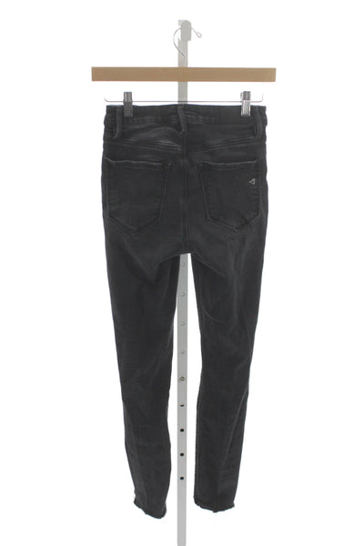 Hidden Womens Skinny Jeans Black Cotton Mid Rise Size 26