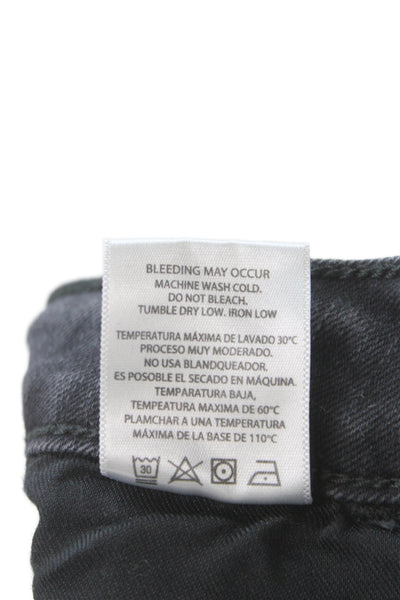 Hidden Womens Skinny Jeans Black Cotton Mid Rise Size 26