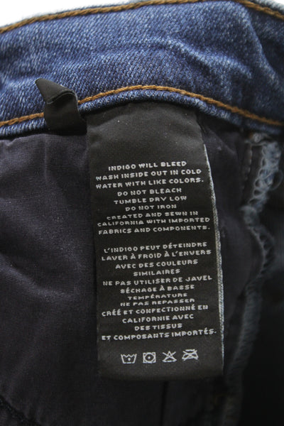 J Brand Women Skinny Distressed Mid Rise Blue Jeans Size 25