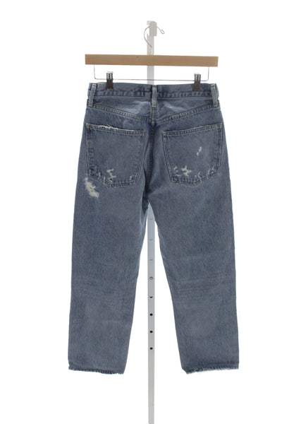 Agolde Womens Straight High Rise Jeans Blue 90s Size 25