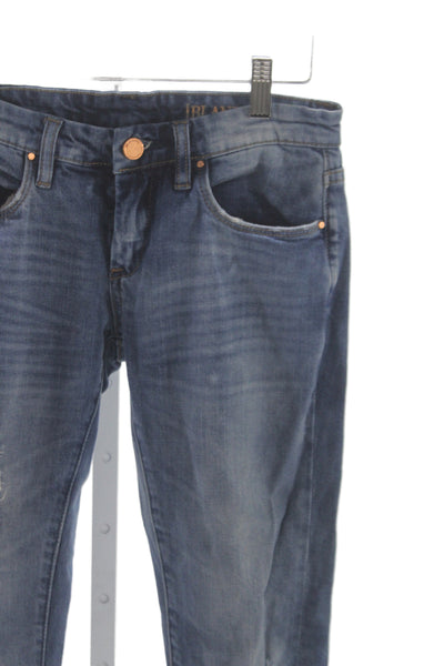 BLANKNYC Women Skinny Jeans Blue Mid Rise Cotton Size 25