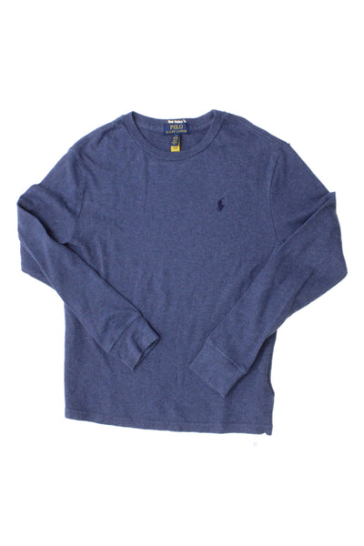 Polo Ralph Lauren Childrens Boys Long Sleeves Sweater Blue Cotton Size 10-12