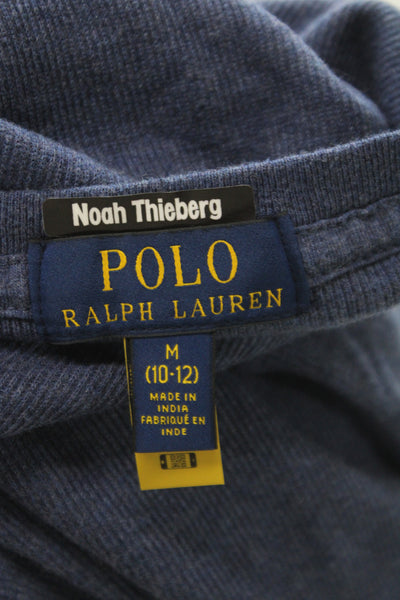 Polo Ralph Lauren Childrens Boys Long Sleeves Sweater Blue Cotton Size 10-12