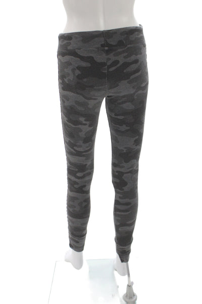 Sundry Women Jogger Pants Gray Camo Drawstring Viscose 29 Inseam Size 0