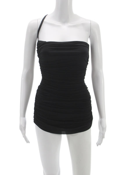 Norma Kamali Womens One Piece Swimsuit Black Size S