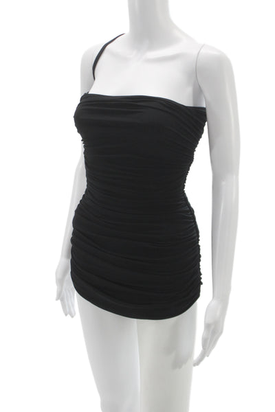 Norma Kamali Womens One Piece Swimsuit Black Size S