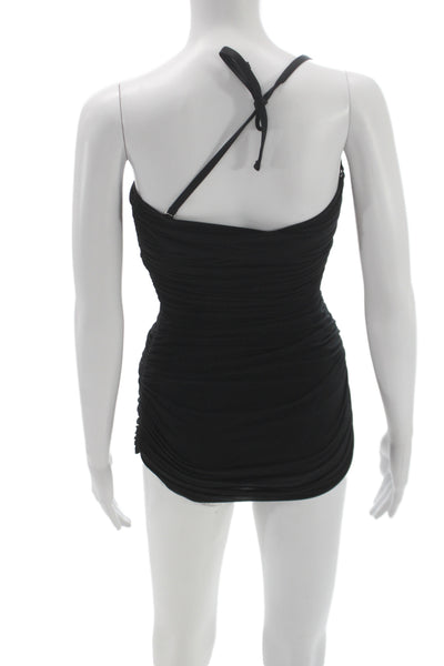 Norma Kamali Womens One Piece Swimsuit Black Size S