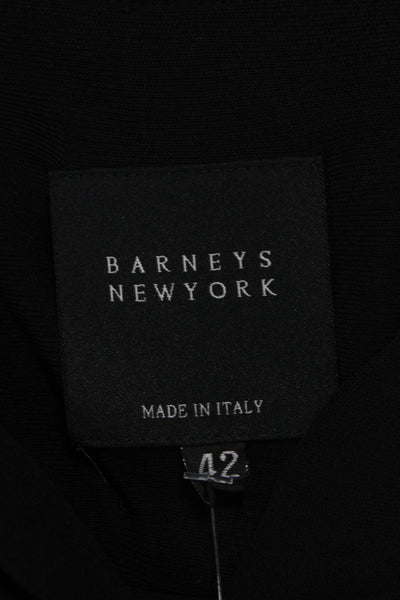 Barneys New York Women Black Tunic Button-Up Long Sleeve Size 42