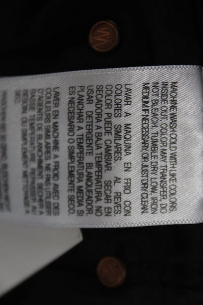 Mother Womens Skinny Black Cotton Jeans Size 28