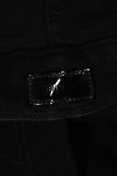 Mother Womens Skinny Black Cotton Jeans Size 28