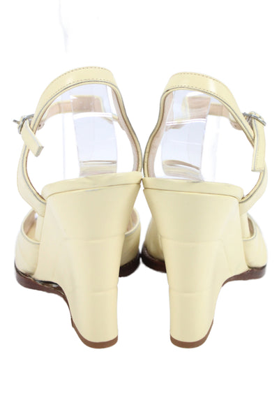 Marc Jacobs Womens Sofia Loves The Wedge Sandal Heels Beige Size EUR 37.5