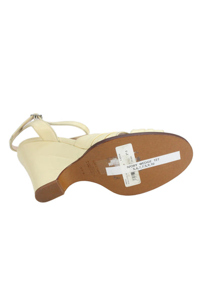 Marc Jacobs Womens Sofia Loves The Wedge Sandal Heels Beige Size EUR 37.5