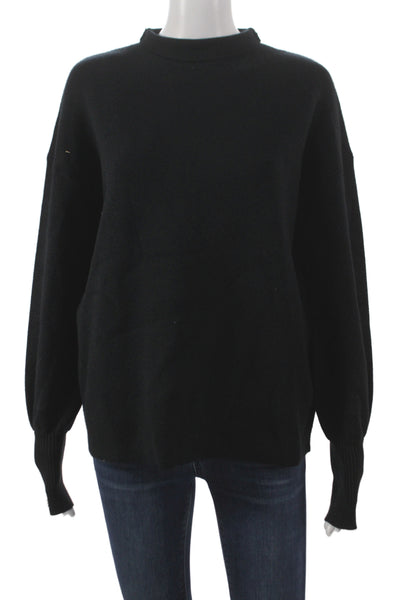 Tahari Womens Black Mock Neck Pullover Sweater 50% Viscose Long Sleeve Size M