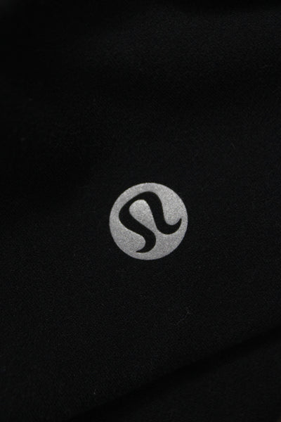 Lululemon Women Black Sleeveless Scoop Neck Basic Tank Nylon Athleisure Size 4