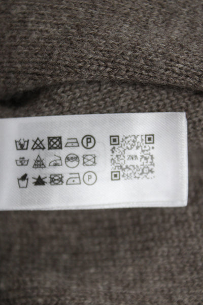 Zara Womens Brown Wool Flared Leggings Ski Winter Size S
