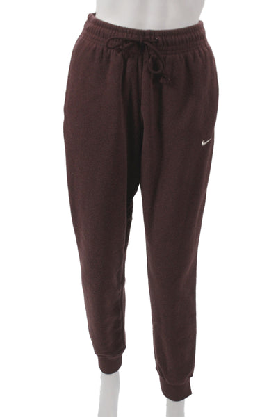 Nike Womens Brown Jogger Pants Drawstring Athleisure Size XS