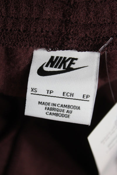 Nike Womens Brown Jogger Pants Drawstring Athleisure Size XS