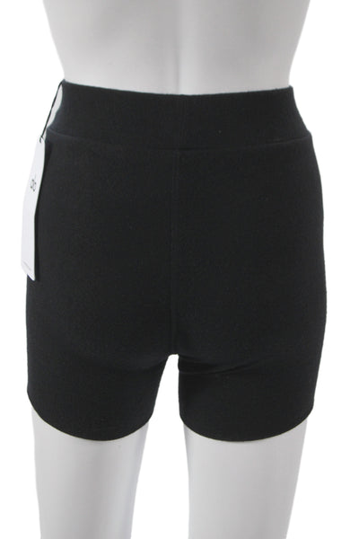 Alo Womens Athletic Shorts Black Polyester Solid Spring Size 2XS